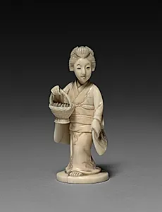 Woman Carrying a Basket by Unknown Artist