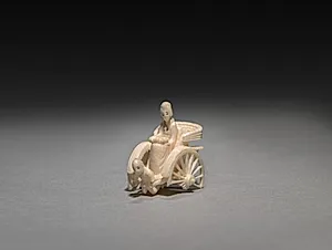 Woman in a Jinrikisha (Rickshaw) by Unknown Artist
