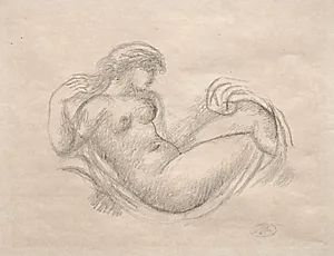 Woman in Cradle by Aristide Maillol (French, 1861–1944)