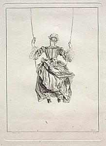 Woman on a Swing, Viewed From Behind
