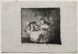 Woman Reading to Two Children by Francisco de Goya (Spanish, 1746–1828)