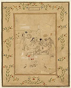 Women playing at cross-dressing by Unknown Artist