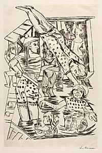 Women's Bath by Max Beckmann (German, 1884–1950)