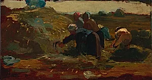 Women Working in a Field by Winslow Homer (American, 1836–1910)
