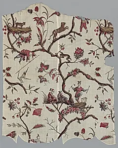 Woodblock Printed Textile Fragments by Unknown Artist