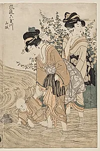 Yamashiro Province from the series Fashionable Six Jewel Rivers (Furyu Mu Tamagawa) by Kitagawa Utamaro (Japanese, c. 1754–1806)