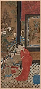 Yang Guifei Leaving the Bath by Gu Jianlong (Chinese, 1606–after 1689)