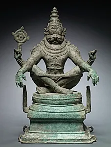 Yoga Narashimha, Vishnu in his Man-Lion Avatar by Unknown Artist