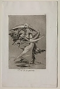 You Will Not Escape, Plate 72 by Francisco de Goya (Spanish, 1746–1828)