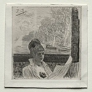 Young Woman by Félicien Rops (Belgian, 1833–1898)