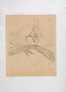 Yvette Guilbert-English Series:  Linger Longer Loo by Henri de Toulouse-Lautrec (French, 1864–1901)