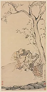 Zhong Kui Supported by Ghosts by Luo Ping (Chinese, 1733–1799)