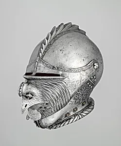 Armet with Mask Visor in the Form of a Rooster