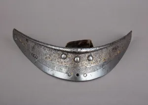 Crinet Plate Belonging to an Armor for Field and Tournament Made for Duke Nikolaus "The Black" Radziwill (1515–1565), Duke of Nesvizh and Olyka, Prince of the Empire, Grand Chancellor and Marshal of Lithuaniac