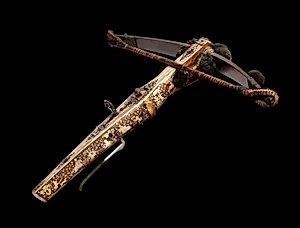 Crossbow (Halbe Rüstung) with Winder (Cranequin) by Johann Gottfried Hänisch the Elder