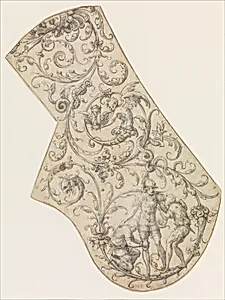 Design for the Right Pauldron of a Parade Armor