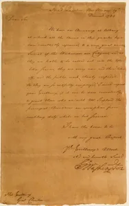 Letter from George Washington to New York Governor George Clinton