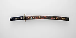 紅葉蒔絵鞘脇指拵 Mounting for a Short Sword (<i>Wakizashi</i>) by 重武 Shigetake