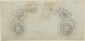 Pair of Designs for the Decoration of the Grips of Pocket Pistols