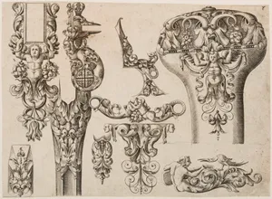 Plate Eight from Plusieurs Models des plus nouuelles manieres qui sont en usage en l'Art de Arquebuzerie