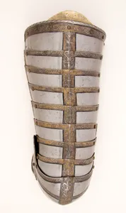 Right Thigh and Knee Defense (Cuisse and Poleyn) for the Armor of Sir John Scudamore (1541 or 1542–1623)