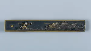 Set of Sword Fittings (Mitokoromono) with Two Additional Knife Handles (Kozuka) and a Pair of Grip Ornaments (Menuki)