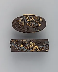 Sword-Hilt Collar and Pommel (Fuchigashira)