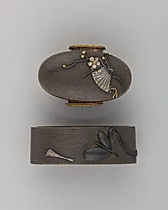 Sword-Hilt Collar and Pommel (Fuchigashira)