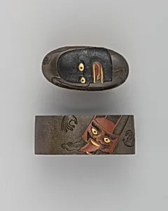 Sword-Hilt Collar and Pommel (Fuchigashira)