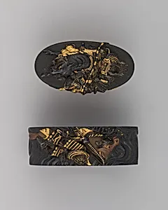 Sword-Hilt Collar and Pommel (Fuchigashira)