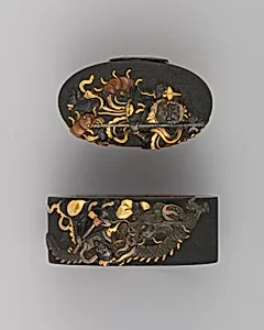 Sword-Hilt Collar and Pommel (Fuchigashira)