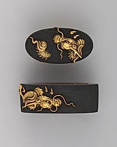 Sword-Hilt Collar and Pommel (Fuchigashira)