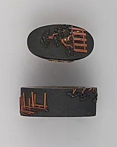 Sword-Hilt Collar and Pommel (Fuchigashira)