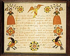 Birth and Baptismal Certificate