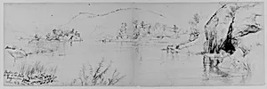Bog Meadow, West Point, 1871 (from Sketchbook) by Daniel Huntington