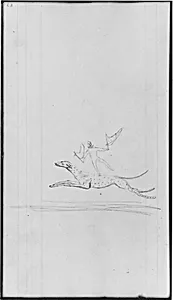 Boy with Greyhound Dog (from Sketchbook)