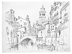 Canale dei Agni Santi, Campo San Sebastiano, Venice