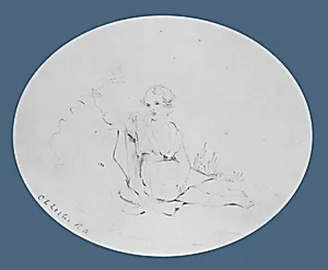 Child in a Landscape (from McGuire Scrapbook)