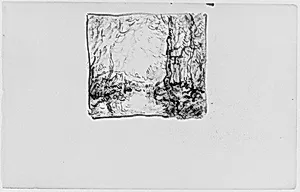 Clearing in the Woods (from Sketchbook) by Henry Ward Ranger