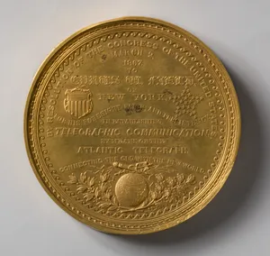 Congressional Medal to Cyrus W. Field for the Successful Laying of the Atlantic Cable