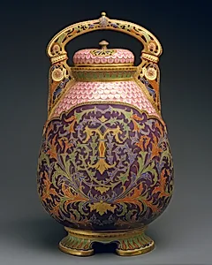 Covered potpourri vase