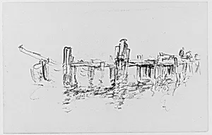 Dock Study (from Sketchbook) by Henry Ward Ranger