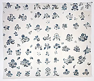Embroidered bed hangings