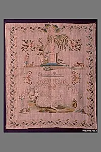 Embroidered Sampler by Christiana Baird