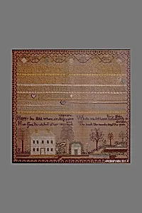 Embroidered Sampler by Betsey Alden