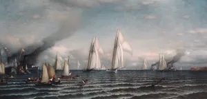 Finish—First International Race for America's Cup, August 8, 1870