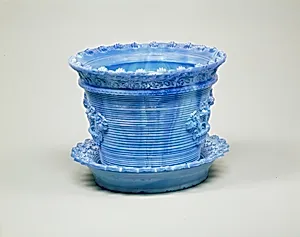 Flowerpot and stand by Boston & Sandwich Glass Company