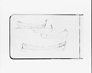Four Rowboat Sketches (from Sketchbook)