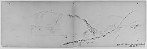 Gate of the Highlands, Cornwall, 1871 (from Sketchbook) by Daniel Huntington