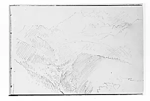 In the Mountains (from Sketchbook X) by William Trost Richards